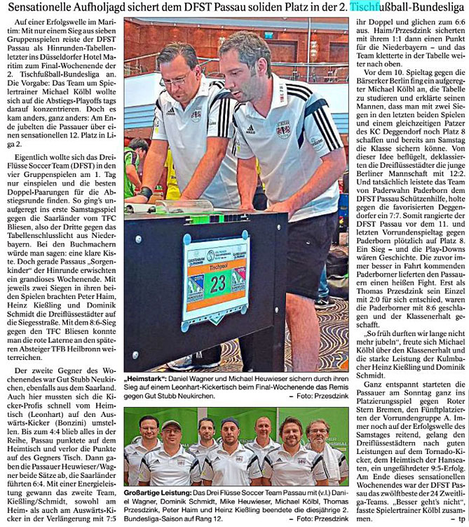 Kulmbacher sichern Passau den Verbleib in der Bundesliga Kulmbacher sichern Passau den Verbleib in der Bundesliga
