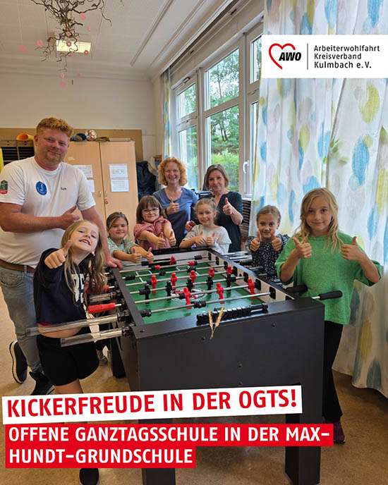 Neuer Kickertisch für die OGTS